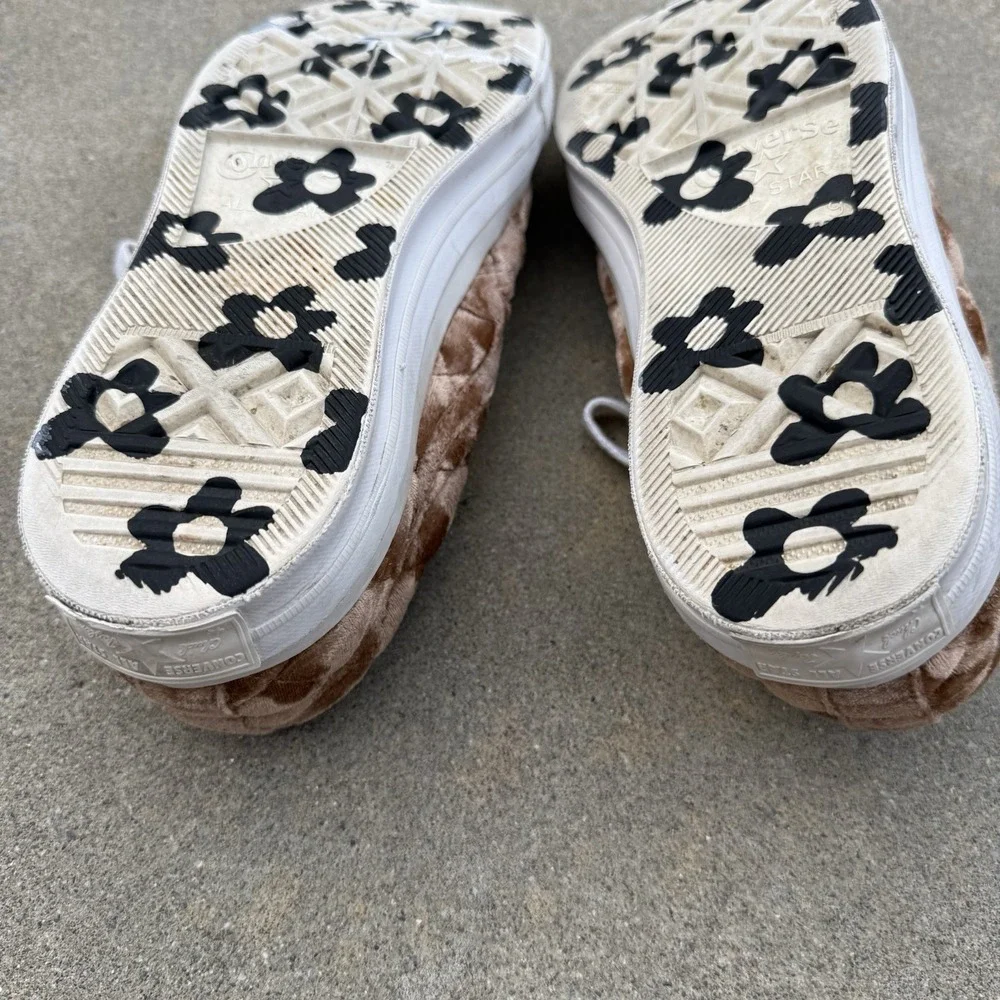 Converse Golf Le Fleur One Star Ox Velvet Sneaker Shoes Brown Suede Sz‎ M9/W11